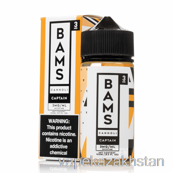 Vape Disposable Captain's Cannoli - Bam Bam's Cannoli - 100mL 3mg